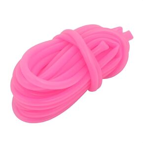 uxcell 5mm x 7mm High Temp Resistant Silicone Rubber Tube Hose Pipe Pink 5 Meter Length