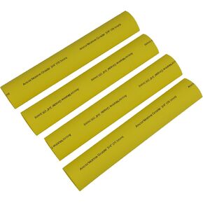 Ancor 307903 Marine Grade Electrical Adhesive Lined Heat Shrink Tubing (1-Inch Diameter, 3-Inches Long, Yellow, 3-Pack)