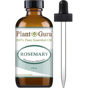 Rosemary Essential Oil 4 oz 100% Pure Undiluted Therapeutic Grade for Aromatherapy, Diffuser, Skin, Face, Body, Stimulates Hair Growth, Dandruff Control.