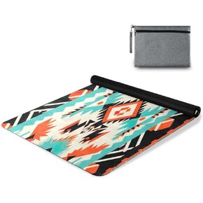 Nander Yoga Mat Thick Non-slip Soft Breathe Elastic Exercise Fitness Gym 1MM Thick Natural Rubber for Yoga Mats,Native American Tribal
