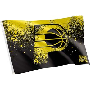 Desert Cactus Indiana Pacers Flag NBA 100% Polyester Indoor Outdoor 3x5 feet National Basketball Association Team Flags (Flag City Edition 2023 A)