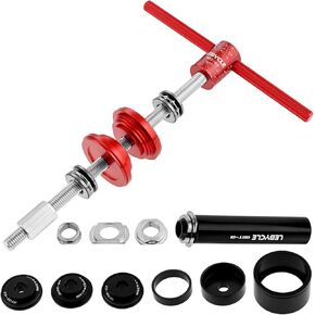 Bicycle Headset Press Tool Installation Tools, Bicycle Headset Bearing Press-in Tool, Bike Headset Cup and Bottom Bracket Press Installer Kit Replacement for BB73 BB86 BB30 BB91 BB92 PF30