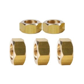 M10*10mm Brass External Hexagon Nuts - Durable Copper Nut Outer Hex Nuts Bolts Hardware for Various Applications,10 PCS