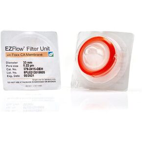 EZFlow Sterile Cellulose Acetate (CA) Syringe Filters, 0.22um Sterilizing Membrane, 33mm, 100/PK in Saudi Arabia