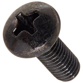 أجزاء صغيرة 0806MPPBZ برغي آلة برأس فولاذي، مطلي بالزنك الأسود، يلبي ASME B18.6.3، #2 محرك فيليبس، حجم الخيط #8-32، طول 3/8 بوصة، ملولب بالكامل، مستورد (عبوة من 100 قطعة) in Kuwait