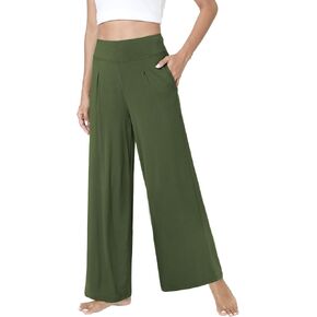 GYS Viscose Pajama Pants for Women Wide Leg Casual Sleep Lounge Pants Soft Stretch Yoga Sweats Pants with Pockets in Kuwait
