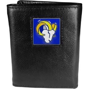 Siskiyou Sports NFL St. Louis Rams Leather Tri-Fold Wallet, Black