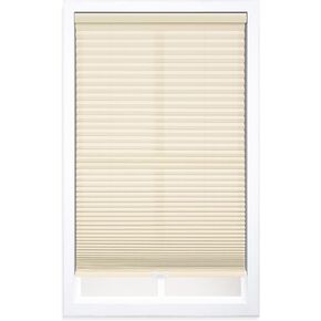 DEZ FURNISHINGS Cordless 1.5" Light Filtering Cellular Shade, 21" W x 48" H, Alabaster