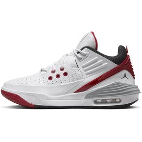Jordan Max Aura 5 Men's Shoes (DZ4353-101, White/Varsity Red/Wolf Grey/Black)