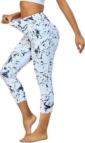 High Waist Yoga Pants with Pockets, Tummy Control Workout Running Yoga Leggings for Women in Saudi Arabia