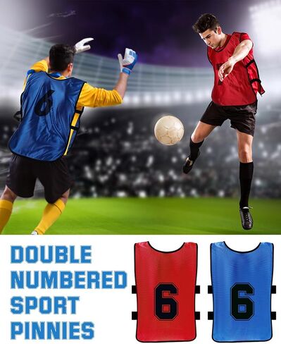 Suhine 48 Pcs Soccer Penny for Sports Assorted Colors Soccer Scrimmage Vests Team Practice Jersey for Adults Kids in Saudi Arabia