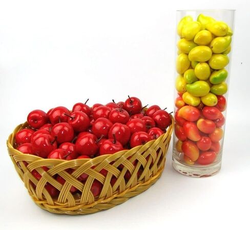 20Pcs Yellow Lemon Mini Fake Lemon Fruit,Plastic Foam Vegetables Fruit as Home Party Ornament Craft Photography Props Gift, Artificial Plants and Flowers (3-6CM) in Saudi Arabia