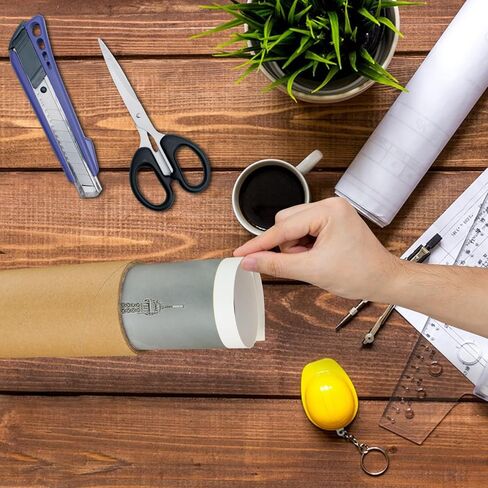 CYEAH 20 Pcs Mailing Tubes with Caps for Packaging Posters, 3x6 Inch Round Cardboard Mailers Tubes for Craft, Brown Toilet Paper Rolls for Crafts, Empty Cardboard Tubes for Classroom, DIY Projects in Saudi Arabia