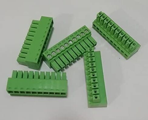 New for 5Pcs 10 Pin - 3.5mm Pluggable Quick Connector - Terminal Block - Phoenix Plug, 300V 8A in Saudi Arabia