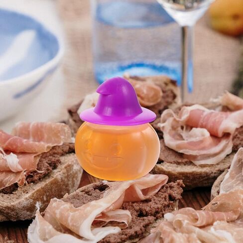 زجاجات الضغط الصغيرة للبهارات من لوكسشيني، 4 قطع على شكل يقطين الهالوين لتتبيل السلطة وزجاجات الكاتشب وزجاجة صلصة محمولة لغداء بينتو in Kuwait