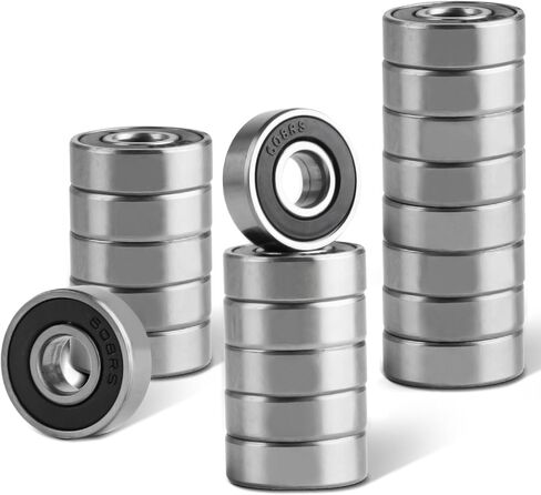 20 قطعة من محامل الكرات 608 2RS، محامل لوح التزلج 608-2RS، محامل 8x22x7 مم 608rs، محمل فولاذي، محامل فيدجيت سبينر ذات تصنيف عالي الدقة، محامل كروية ذات أخدود عميق، محامل تزلج سكوتر in Kuwait