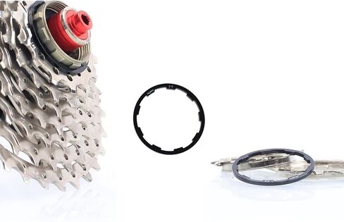 Maxmoral 3pcs Bicycle Flywheel Hub Spacer Kit, 1mm+1.5mm+2mm Bike Wheel Hub Spacer Bicycle Bottom Bracket Axle Washer Gasket in Saudi Arabia