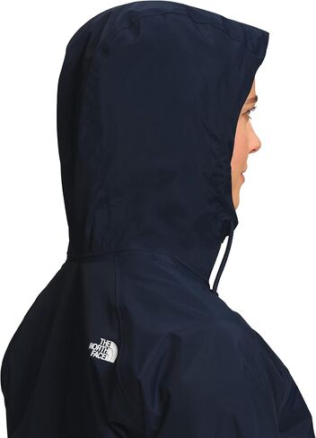 سترة نسائية ذات قلنسوة للمطر من THE NORTH FACE Antora باللون الأزرق الداكن/القمة باللون الأزرق الداكن وطباعة زهور تجريدية مقاس Sz XXL in Saudi Arabia