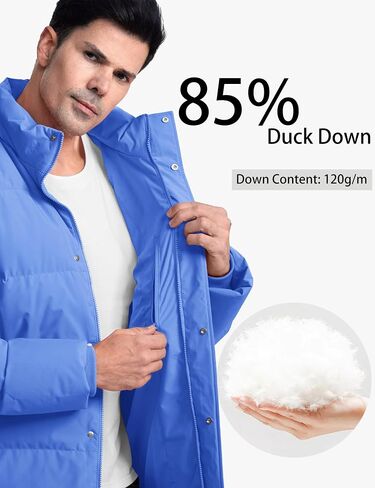 MAGCOMSEN Men's Down Jacket Warm Puffer Jacket Winter Coats Water Resistant Windproof Insulated Jacket in Saudi Arabia