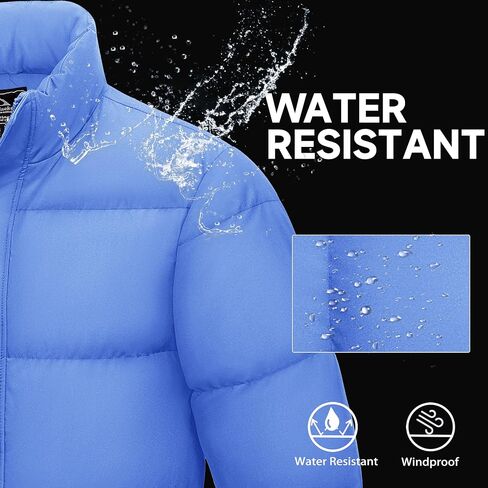 MAGCOMSEN Men's Down Jacket Warm Puffer Jacket Winter Coats Water Resistant Windproof Insulated Jacket in Saudi Arabia