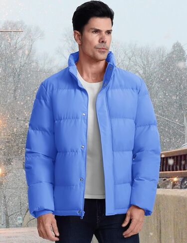 MAGCOMSEN Men's Down Jacket Warm Puffer Jacket Winter Coats Water Resistant Windproof Insulated Jacket in Saudi Arabia