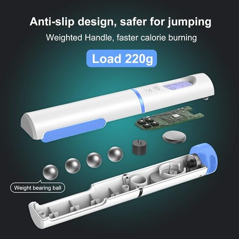 Jump Rope, Skipping Rope with Calorie Counter, Adjustable Digital Jump Rope with Calorie Counter for Fitness, Exercise, Workout, Boxing, Gym(Blue) in Saudi Arabia