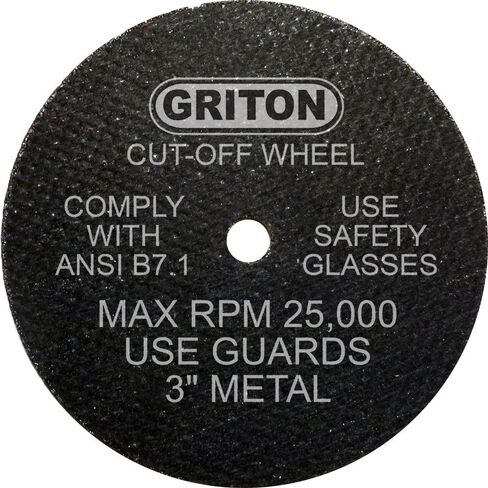 عجلة قطع صناعية من Griton CA3032 Arbor للمعادن، قطر الفتحة 1/4 بوصة، القطر 3 بوصة، العرض 0.040 بوصة (عبوة من 50 قطعة) in Saudi Arabia