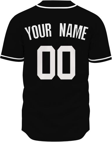Lonhooker Blank Baseball Jersey Plain Baseball Jersey Hip Hop Baseball Jersey Button Down Shirts for Men Women in Saudi Arabia