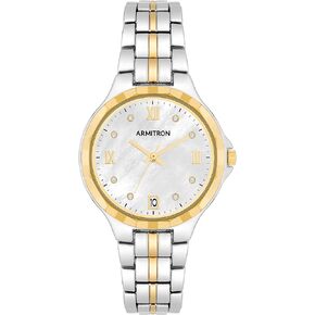 Armitron Women's Genuine Crystal Accented Date Function Bracelet Watch, 75/5879