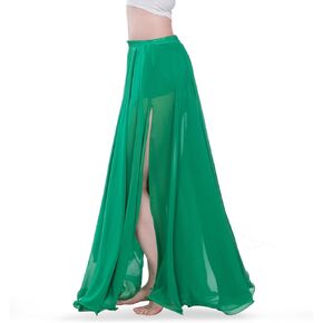 ROYAL SMEELA Women's Chiffon Skirt Belly Dance Costume for Women Dancing Dress High Split Beach Skirts