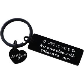 Drive Safe Keychain for Boyfriend I Need You Here With Me Keyring Valentine’s Day Gifts for Him Boyfriend Husband Gifts