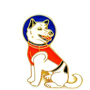 Laika ("Лайка") the Soviet Space Dog Pin - Animal World Series - Enamel Lapel Pin - Plated Badge for Clothing, Bags, and Lanyards