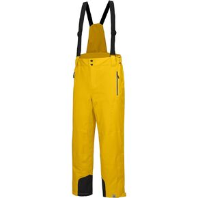Mapamyumco Men's Snow Insulated Ski Bib Pants, Waterproof Windproof Snowboard Hiking Pants with Detachable Suspenders