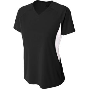 A4 Women's Color Block Performance V-Neck