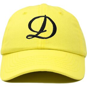 DALIX Initial Hat Letter D Womens Baseball Cap Monogram Cursive Embroider
