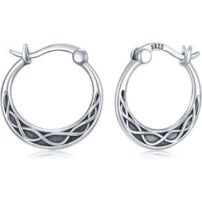 Dog Earrings Sterling Silver Yorkie/Schnauzer/Chihuahua Hoop Earrings Animal Dog Jewelry for Women Girls