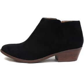 Soda Mug - Western Inspired Bootie w/Zipper and Chucky Low Stacked Heels