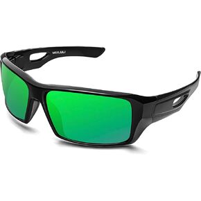 MAXJULI Polarized Wrap Around Sports Sunglasses for Big Heads Men Women UV400 Protection Sun Glasses 8232