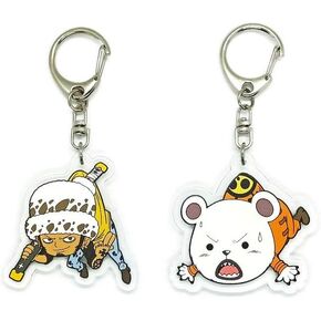 EBTY DREAMS Inc. - Set of 2 OP Acrylic Keychain Trafalgar Law, Bepo