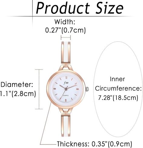 Avaner Women's Bracelet Wrist Watches Ultra Slim Rhinestones Analog Quartz Watches for Ladies Girls in Saudi Arabia