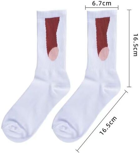 EkesA 2 Pair Socks,Funny Mens Socks Cotton Non -Slip in Saudi Arabia