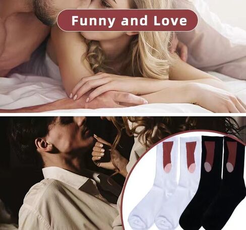 EkesA 2 Pair Socks,Funny Mens Socks Cotton Non -Slip in Saudi Arabia