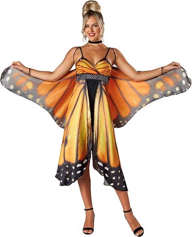 زي فراشة مونارك التنكري من جاست فور بارتي، اجنحة فراشة للبالغين للبنات بعمر 8-10 سنوات in Kuwait