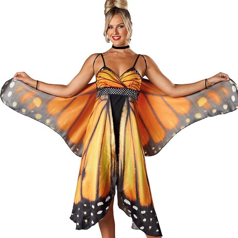 زي فراشة مونارك التنكري من جاست فور بارتي، اجنحة فراشة للبالغين للبنات بعمر 8-10 سنوات in Kuwait