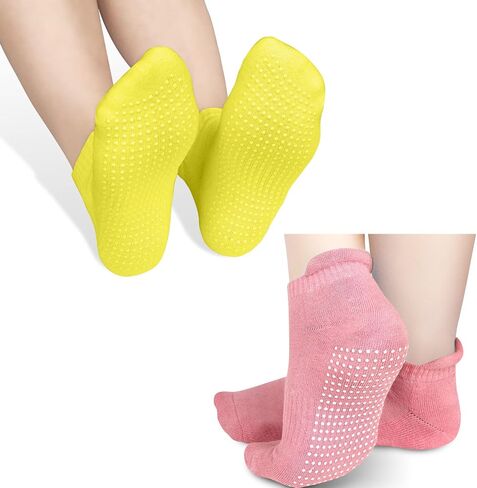 Geyoga 6 Pairs Women Yoga Socks Grip Non Slip Barefoot Workout for Barre Ballet in Saudi Arabia