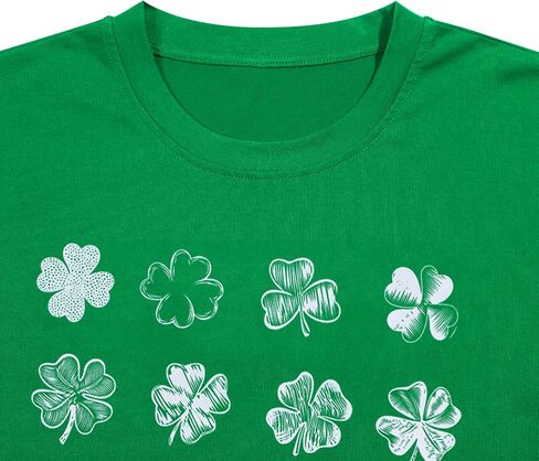 St.Patrick's Day Shirt for Women Shamrock T Shirt Lucky Clover Love Heart Graphic Shirts St.Patrick's Day Gift Tee Tops in Saudi Arabia