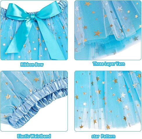 عيد الميلاد بريق ندفة الثلج عقال الأزرق سباركلي ستار توتو تنورة عيد الميلاد اللباس زي مجموعة عيد الميلاد حزب ندفة الثلج موضوع حزب تأثيري حلي الملحقات in Kuwait