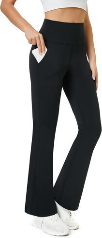 سروال يوجا نسائي عالي الخصر من TOPYOGAS، سروال للتمرين والتحكم في البطن مع جيوب in Saudi Arabia
