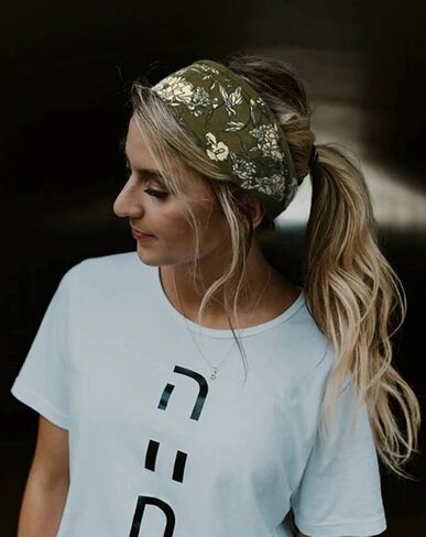 AKTVSHOW Headbands for Women Short Hair Elastic Hair Bands for Women's Hair Workout Sports Yoga Exercise Hair Accessories Wide Thick Sweat Headbands 12 Pack in Saudi Arabia