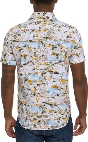 Robert Graham Men's Cedarhurst Short-Sleeve Woven Shirt, Multi, X-Large in Saudi Arabia